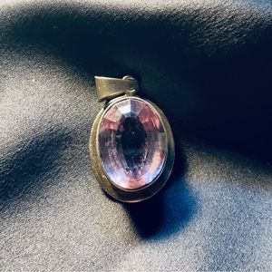 Faceted amethyst pendant